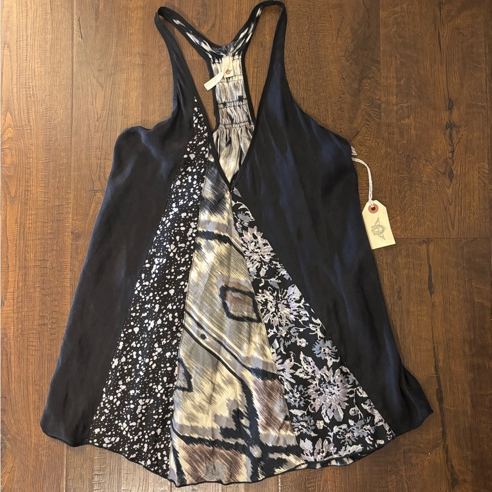 NWT Burning Torch Silk Tank Top
